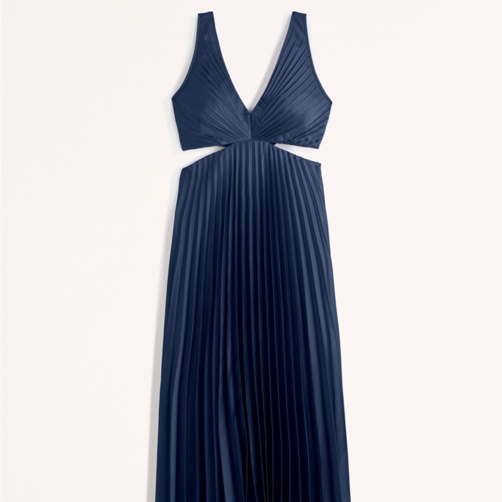 COPY - Navy A&F Giselle Pleated Maxi Dress - XS - worn once